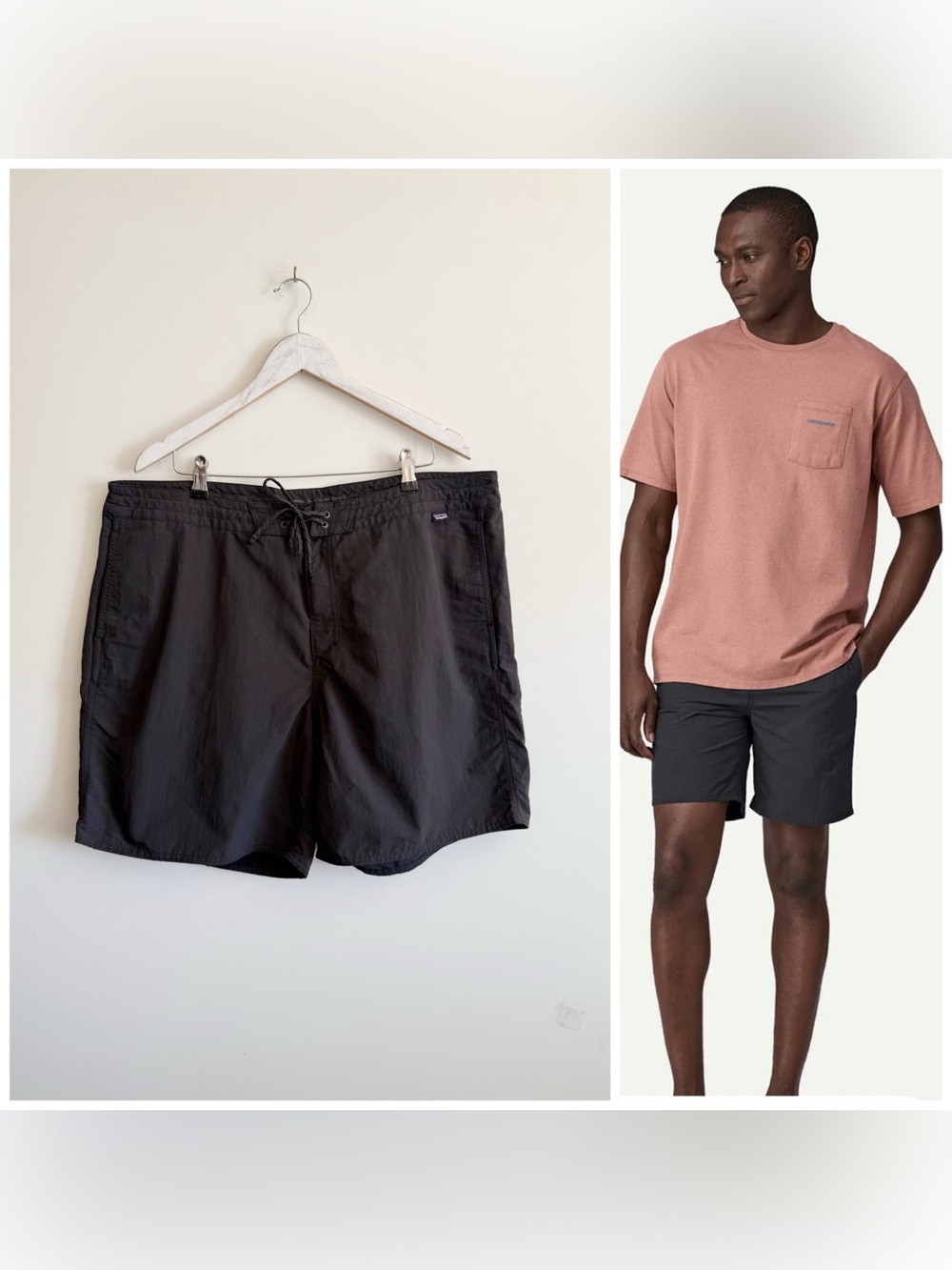 PATAGONIA Wavefarer Hybrid Boardshorts Men’s Size 40 Black